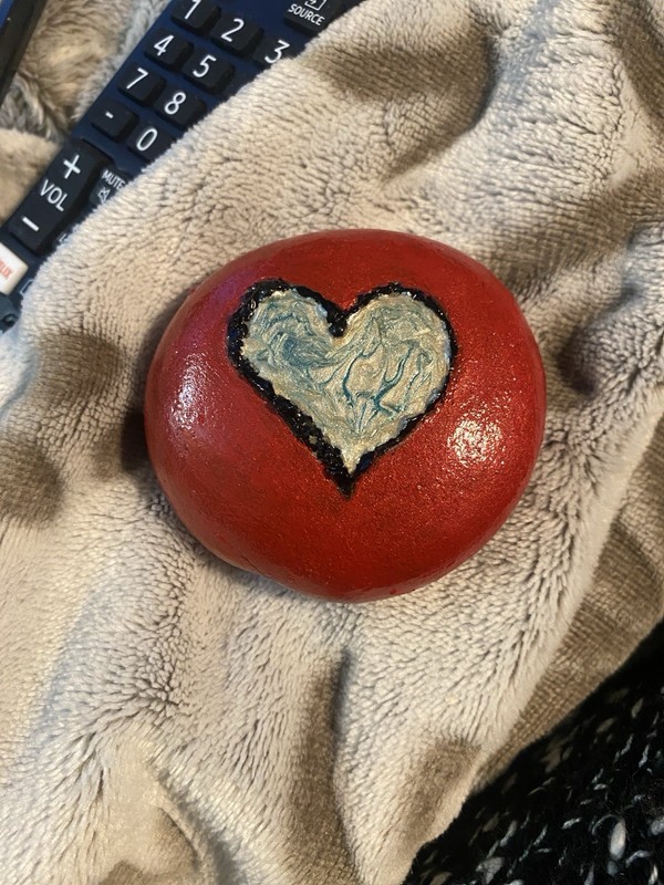 Rock art Love Heart Rock When You Can’t Say I Love You