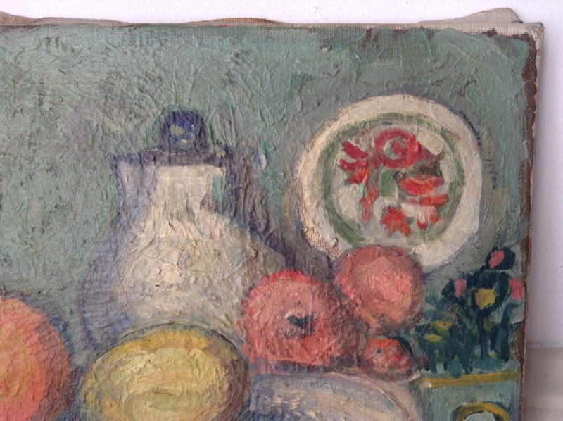 LUBITCH (1896-1990) SIGNED - RUSSIAN ECOLE DE PARIS OIL CANVAS - STILL LIFE gallery