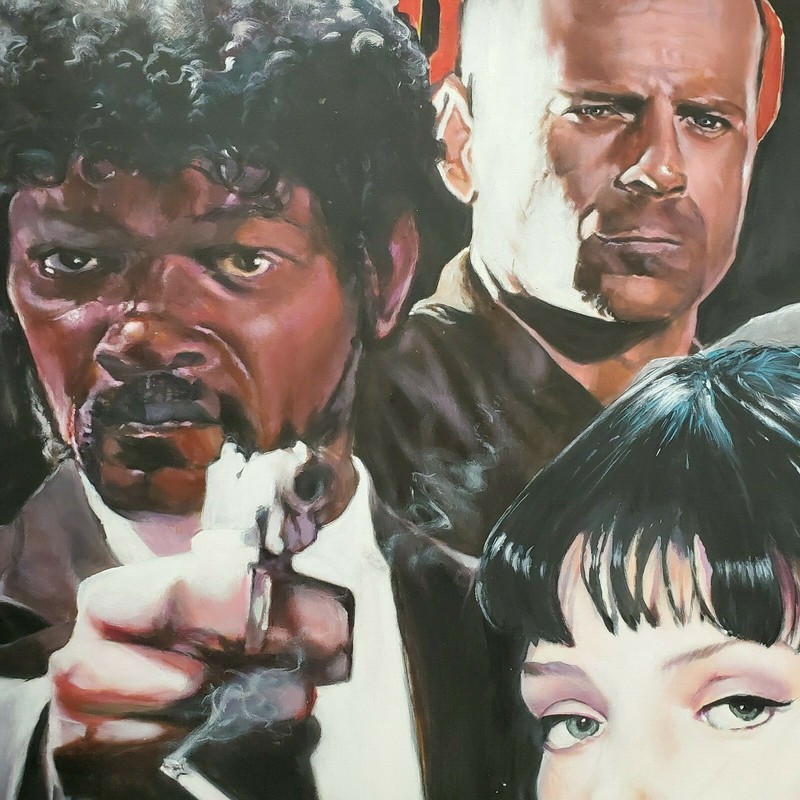 Pulp Fiction Samuel Jackson Bruce Willis Uma Thurman John Travolta Ving Rhames gallery