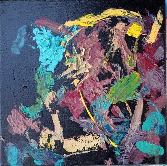Outsider Art Painting Abstract Original Texture Brut Expressionism Cubism Post