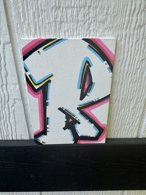 5×7 Inch Custom Painted Artwork On Canvas Made By Hand Made In USA 1 Of 1