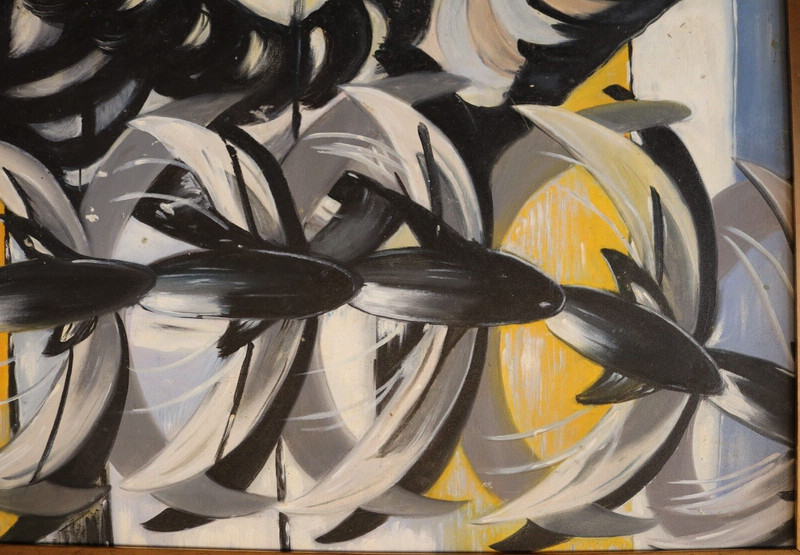 Futurist style painting copy "Le rondini" by Giacomo Balla gallery
