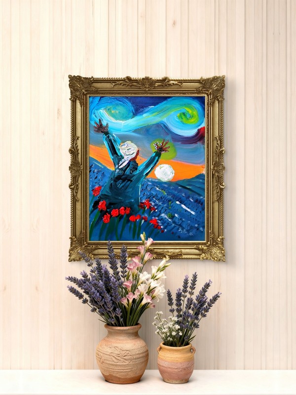 Hallelujah Figurative Abstract Expressionist Art Painting gallery