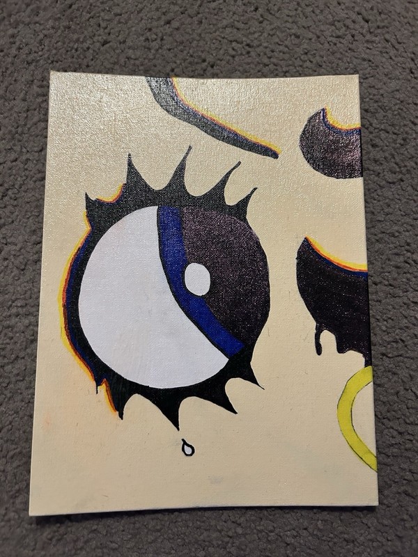 Homemade Abstract Betty Boop Canvas Art