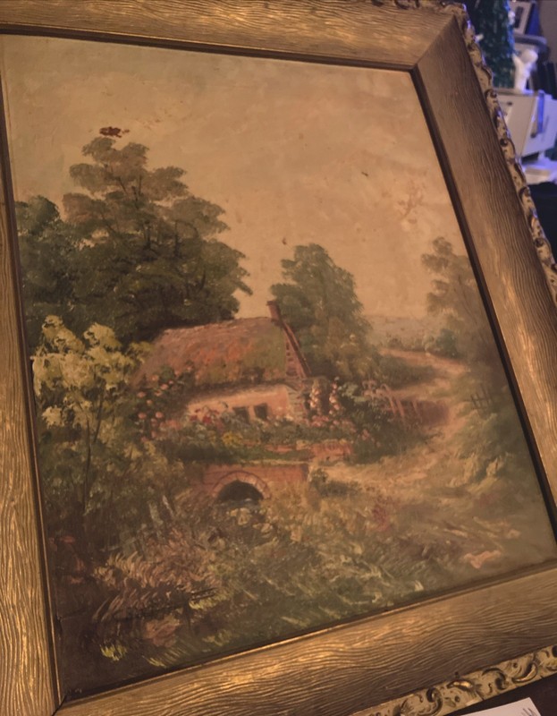 Vintage Joseph Collazzi III Landscape Oil Painting Signed And Framed gallery