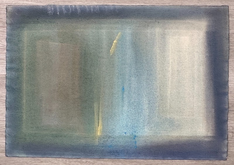 Douglas Olsen 1980 Color Field abstract expressionist painting