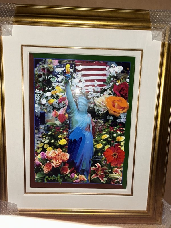 Peter Max original mixed media on paper “Land of The Free,Home of The Brave”