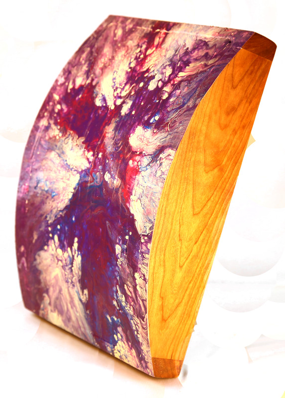 acrylic and textureed plaste