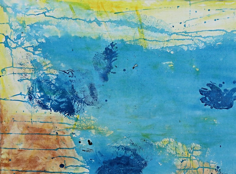 Wilfried Peter Wolff Lupo Original Signed Abstract Acrylic Painting on Canvas gallery