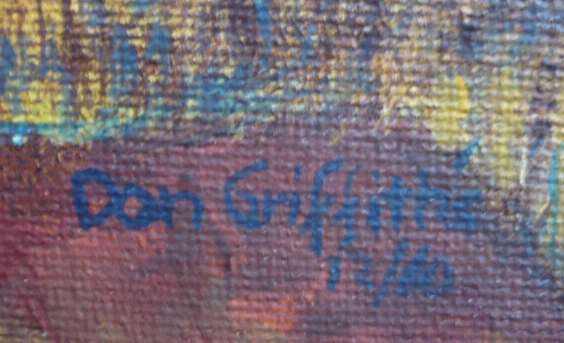 DON GRIFFITHS SIGNED OIL PAINTING COUNTRY RURAL LANDSCAPE COLORIST IMPRESSIONIST gallery