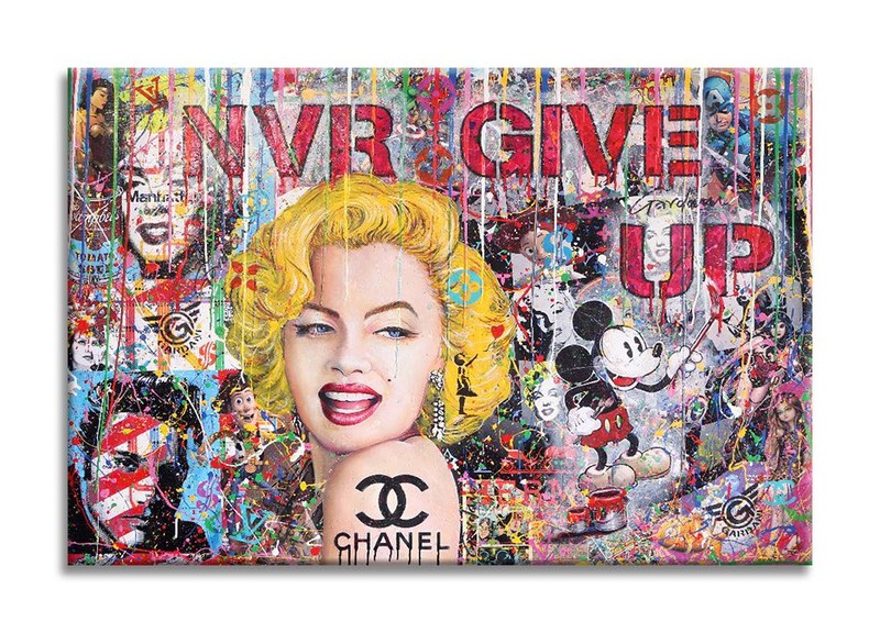 Marilyn Never Give-Up – Original Painting on canvas