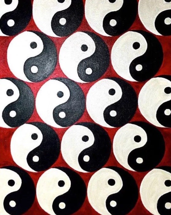 Yin & Yang Original Artwork on Canvas Acrylic Painting