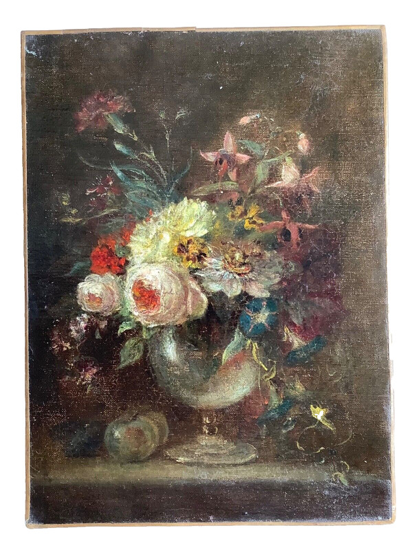 Philippe PARPETTE – Antique French Old Master Baroque Oil 1770’s – Still Life