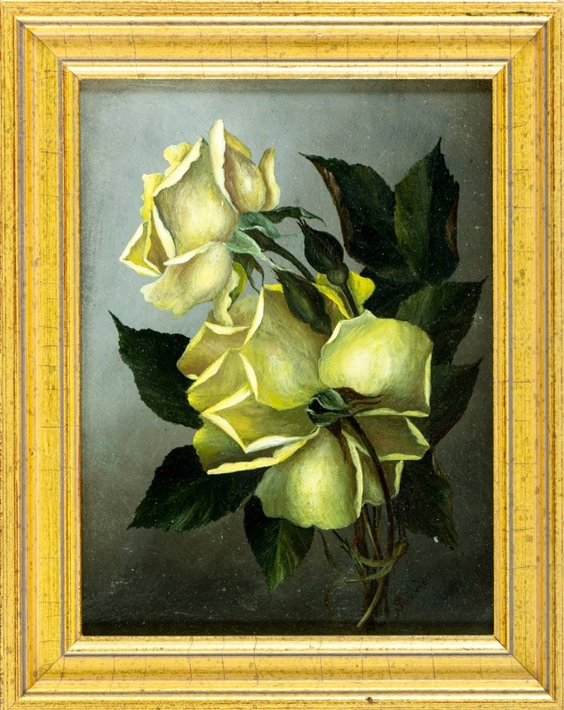 ATTR Mary L Shenfelder (US,1853-?) oil painting antique 151576 gallery