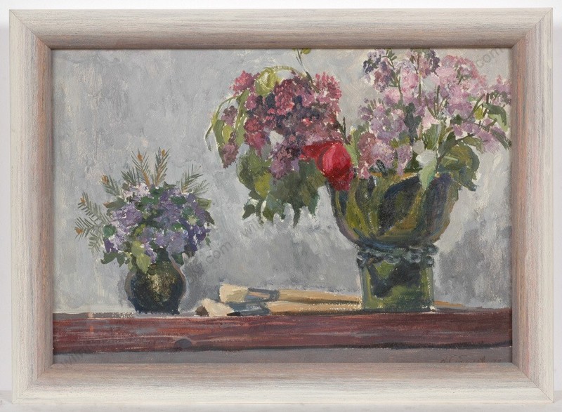 Andrei Sobolev (1914-ca 1990), «Flower Still Life», 1978, Oil Painting (1)