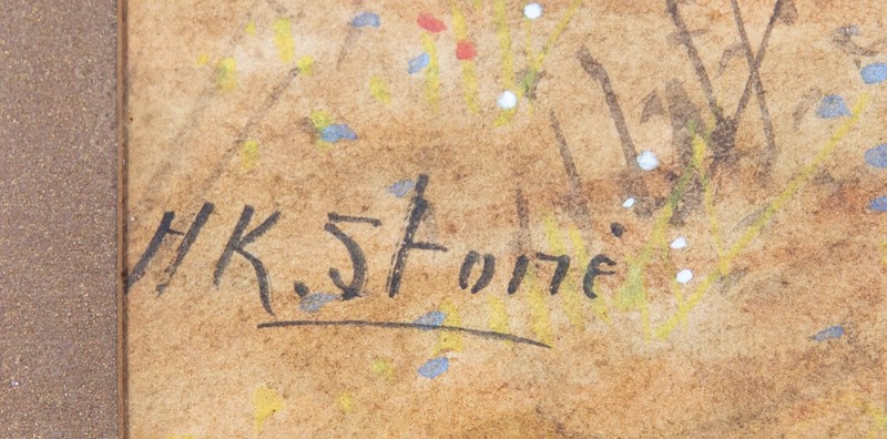 H.K. Stone - Early 20th Century Watercolour, Pony and Trap gallery