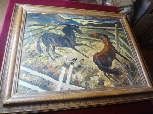 H. RAY BAKER….1911-20??…..COLORADO….OIL PAINTING