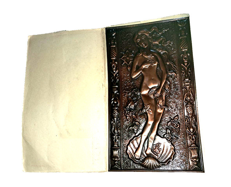 Vintage Wall Metal Embossing Botticelli’s Venus Erotic Decor USSR Ukraine Box