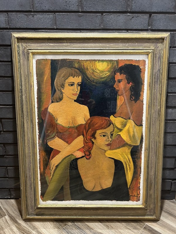 Stefano Puleo Art Painting Of Three Women from Perlini Arte Gallery Italy