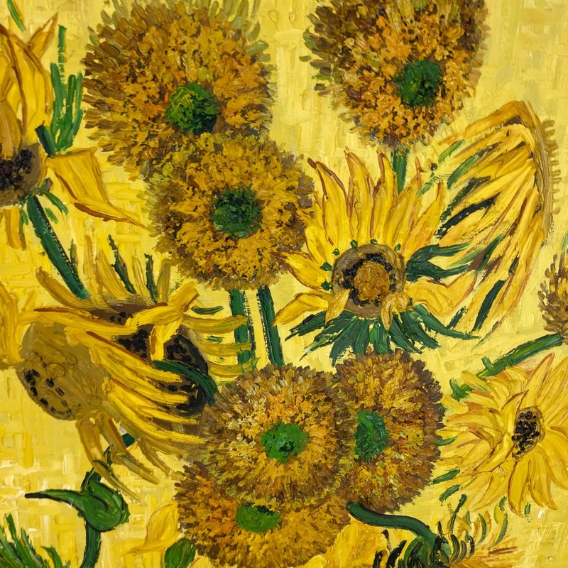 Van Gogh Sunflowers Reproduction Textured Oil Painting gallery