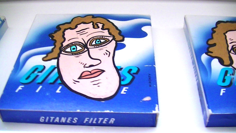 VERY VERY RARE W. HOYLE Pop Art 5 Faces on French GUITANES Cigarett Boxes