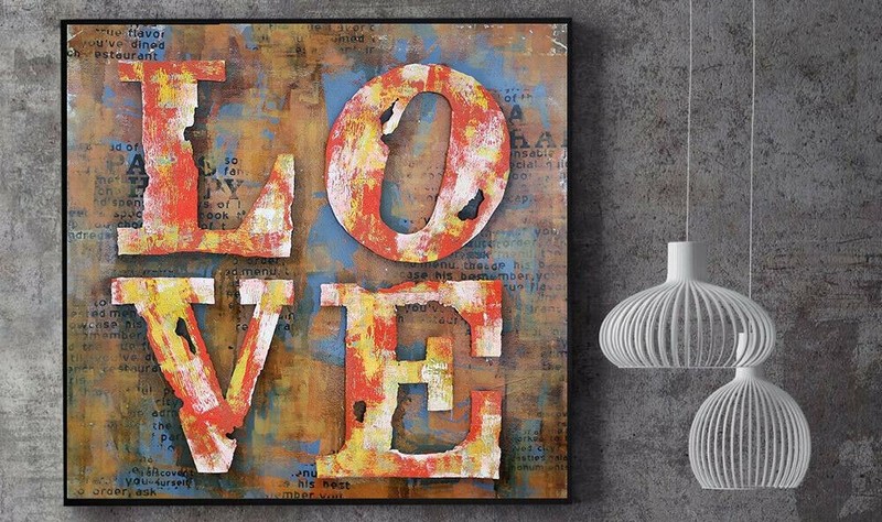 Unique LOVE HEART GIFT PAINT POUR 3D RED Multi Color wedding Anniversary Gift NR gallery