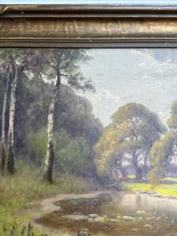ANTIQUE EARLY CALIFORNIA LANDSCAPE PAINTING 1910 CARL DAHLGREN LISTED FAMOUS OIL gallery