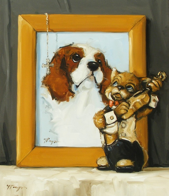 Original Oil painting – still life – by j payne