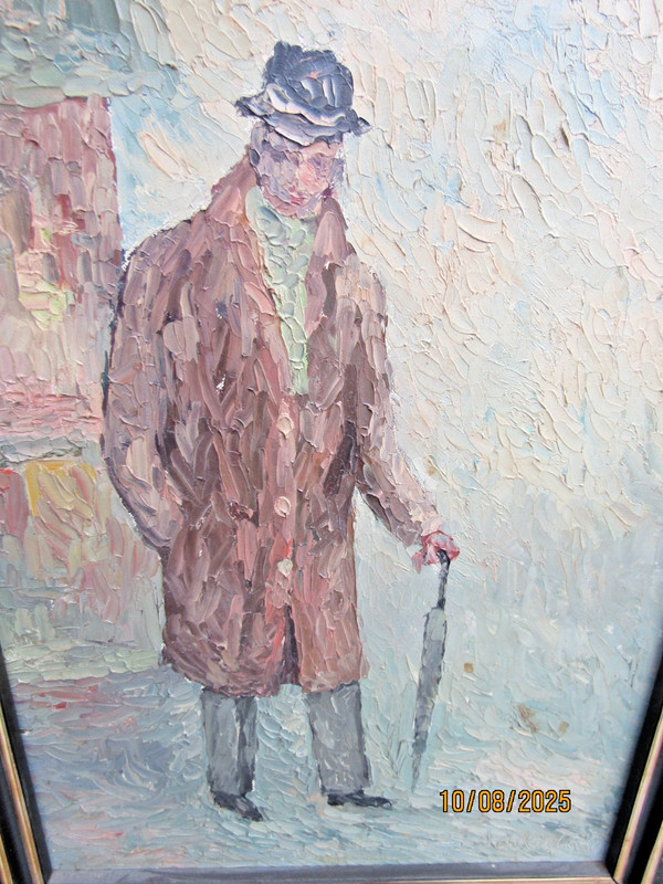 OIL ON CANVAS IMPASTO TECHNIQUES-POST IMPRESSIONIST ARTIST SIGNED gallery