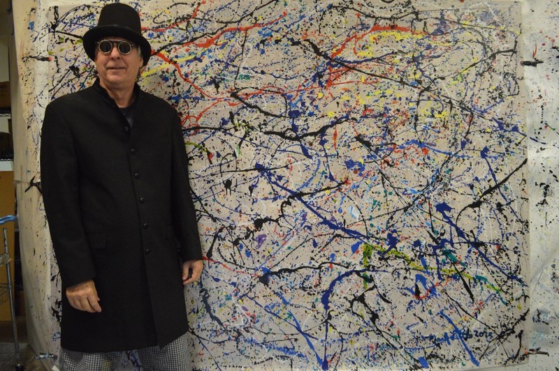 Jackson Pollock Styl Giant Profesional Painting 84”X62” (7 Foot) Abstract Modern