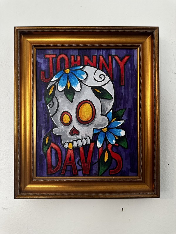 10×12 inch «Johnny Davis Abstract Acrylic on Canvas Painting – Original Artwork»