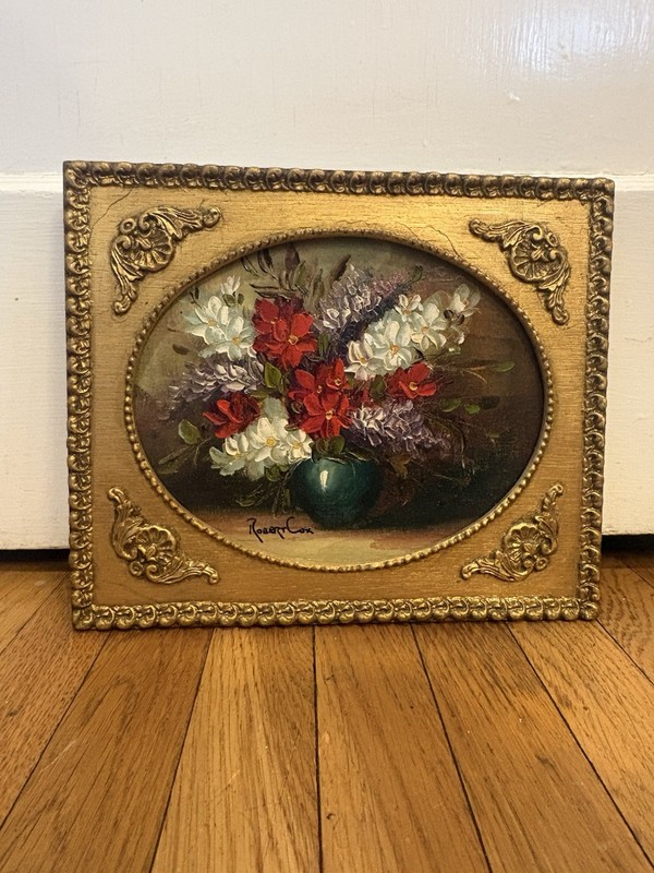 Robert Cox Oil On Board Still Life Painting
