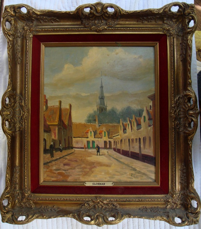RUDOLF HENDRIK OLDEMAN (1901-1964) HAARLEM HOLLAND II , ORIGINAL OIL