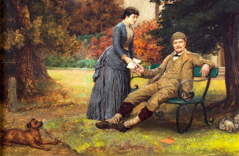 John Evan Hodgson (UK,1831-1895) oil painting antique 122934 gallery