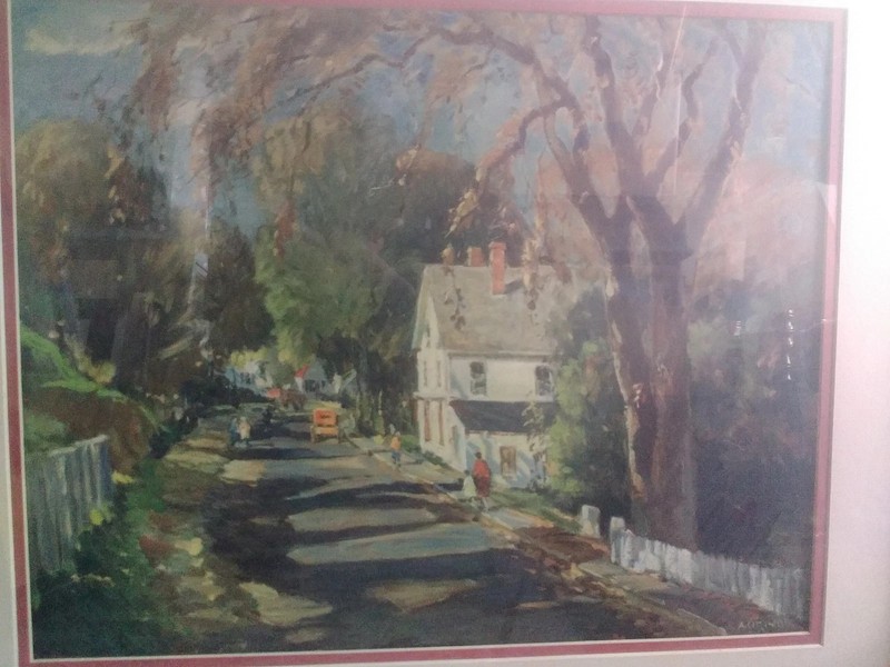 Anthony Cirino Shady Village Painting 27.25″ x 22.5″ x 1″