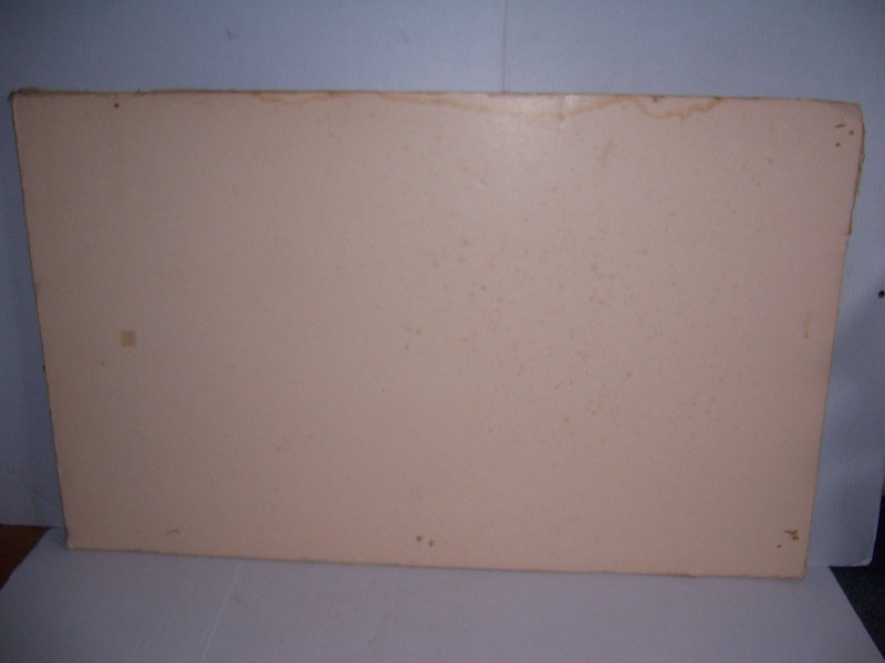Vintage Painted Art on Cotton or Linen? 36 1/2" X 22 1/4" X 3/16" gallery