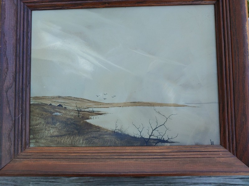 Don Hornberger (1921-2006) Listed Artist Original Painting Acrylic Framed