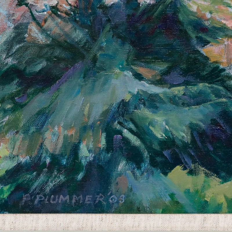 Pauline Plummer (b.1933) - Framed Contemporary Oil, Old Lebanon Cedar gallery