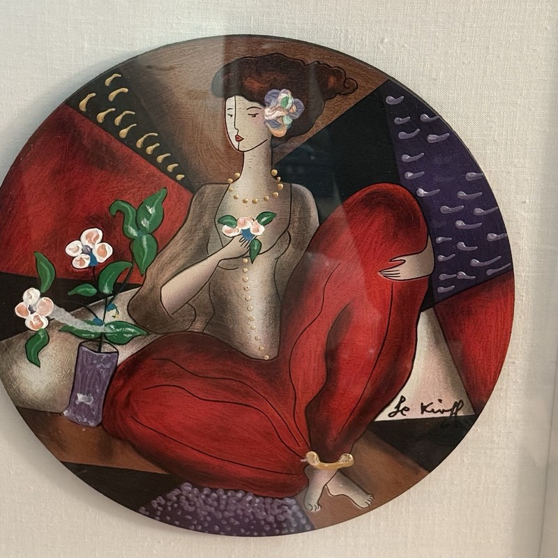 Linda Le Kinff Pair Elisabeth & Le Temps des Cerises Framed Set w/ Park West COA gallery