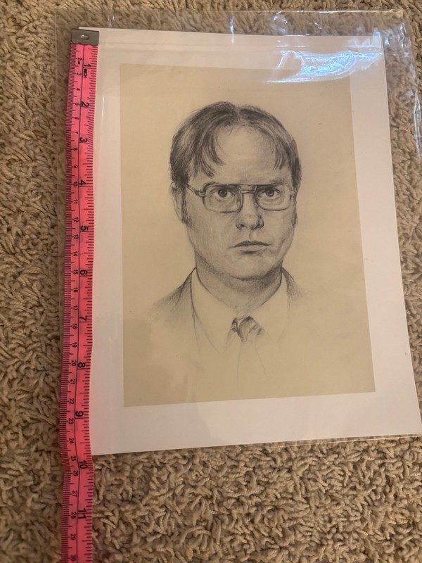 Dwight Schrute - Character From The Office- Print of Drawing gallery
