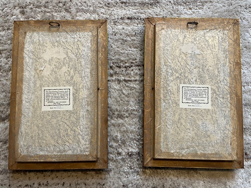 Sungott Art Studios Miniature Musical Instrument Frames (2) gallery