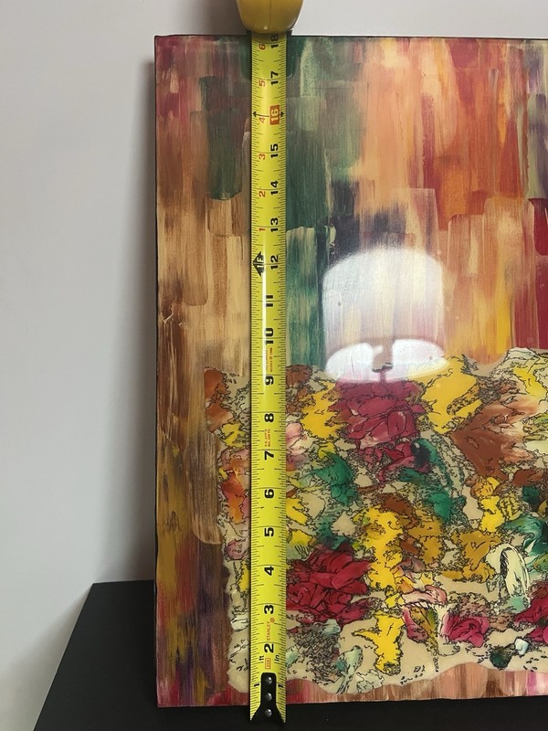 Robert Cornman What Direction Original Mixed Media Painting 18x24 Canvas gallery