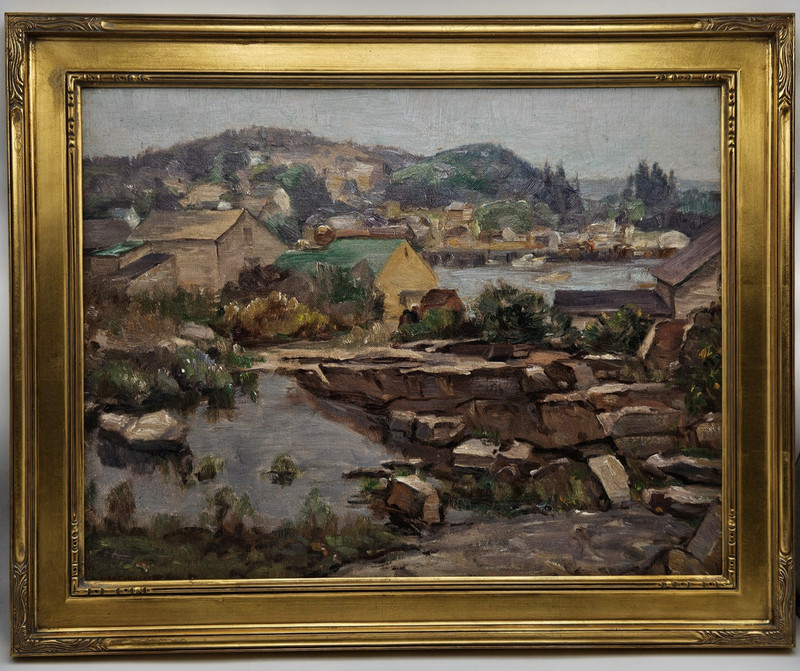 Ivan Summers Impressionist Painting ~ Old Quarry, Vinal Haven Maine