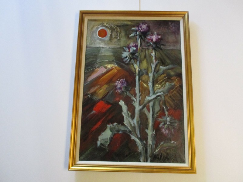 FELIX FELMART PAINTING 1960’S STILL LIFE LANDSCAPE FLORAL SUNSET EXPRESSIONIST