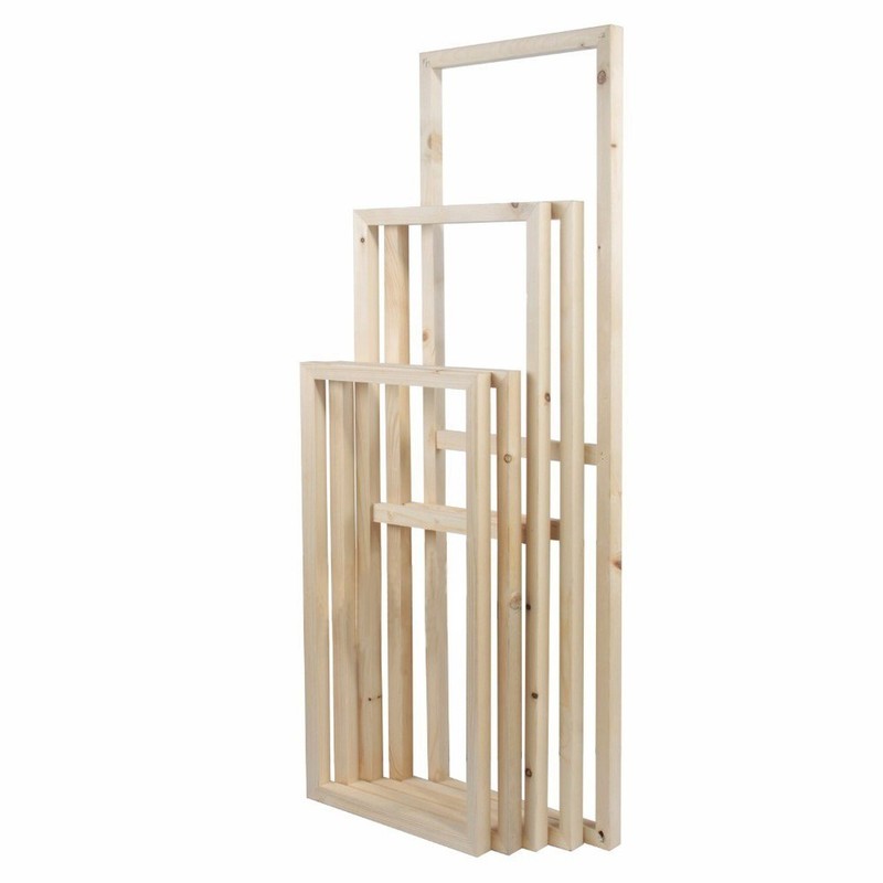 5 Pieces Wooden Inner Frames Set Match for Canvas Wall Art Paintings, 80x150c...