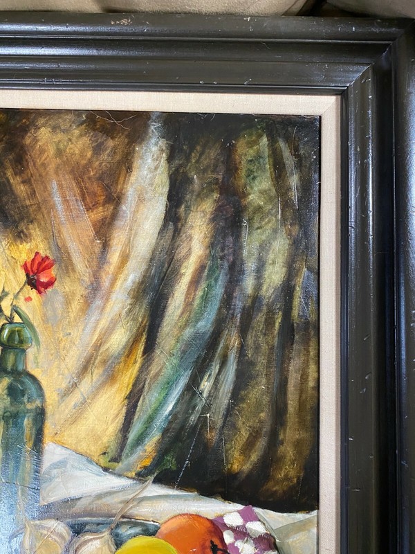 Large G Cesare "Still Life Scene" Oil Painting - Signed And Framed gallery