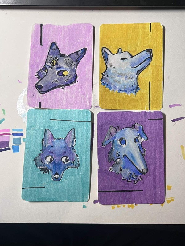 ACEO "Strange Creatures" 1/4 - Mixed Media - Original Art gallery