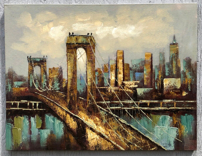 DUMBO: New York Bridge, Crossing East River, Between Brooklyn & Manhatttan