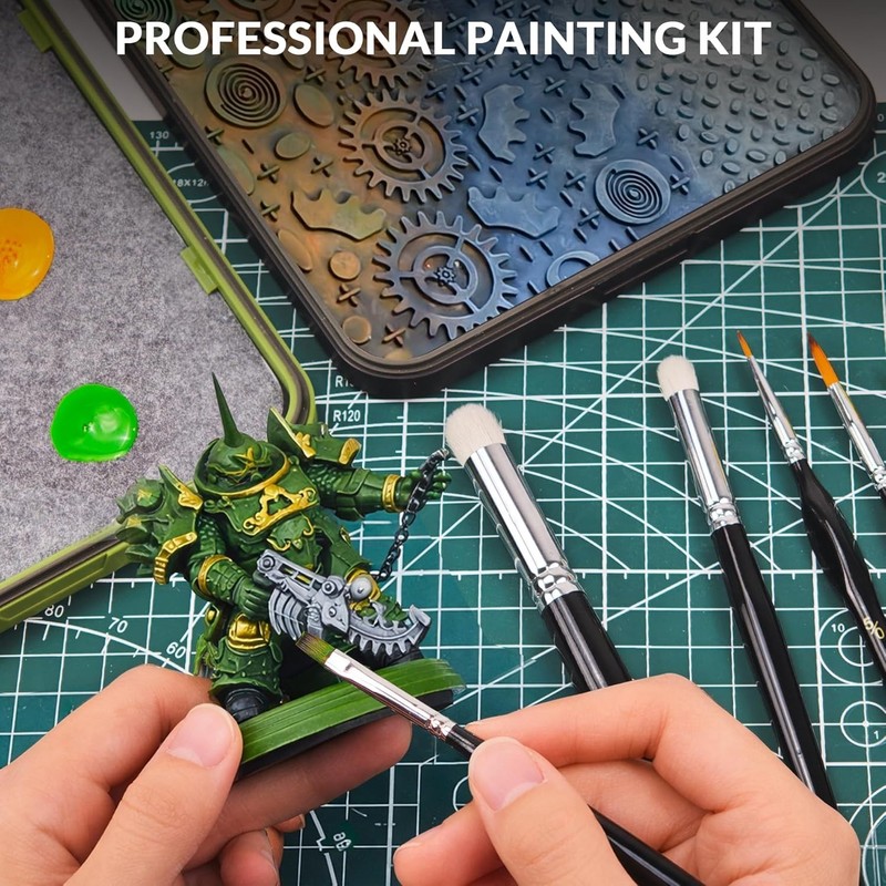 Wet and Dry Palette Set with Brushes & Paper gallery