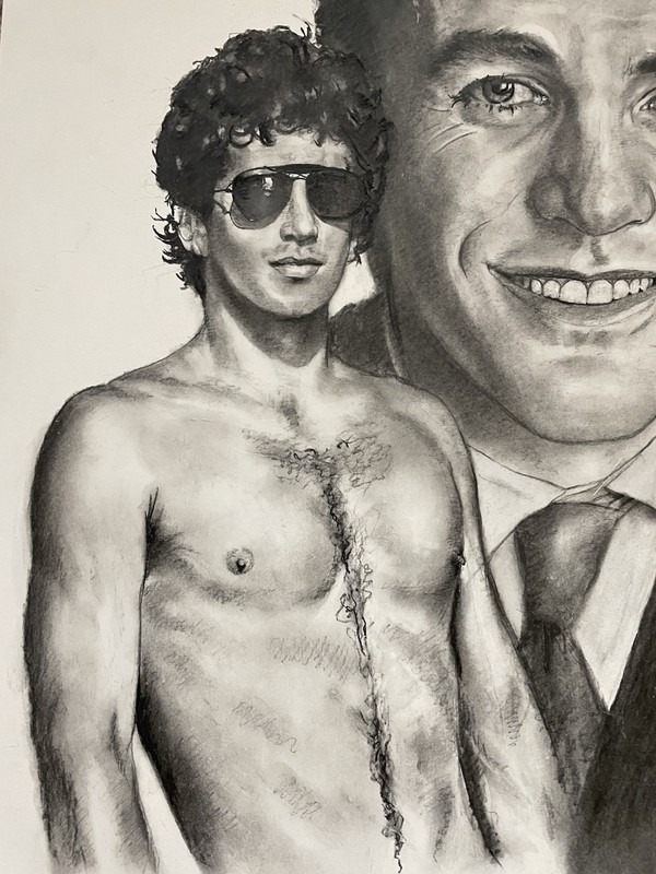 JOHN F KENNEDY JR ORIGINAL PAINTING BY ROBERT STEPHEN SIMON 20x24 gallery